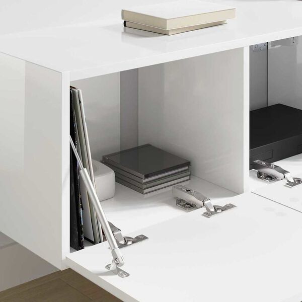 vidaXL TV stenska omara 2 pcs Svetlo Belo 78,5 x 31 x 29,5 cm