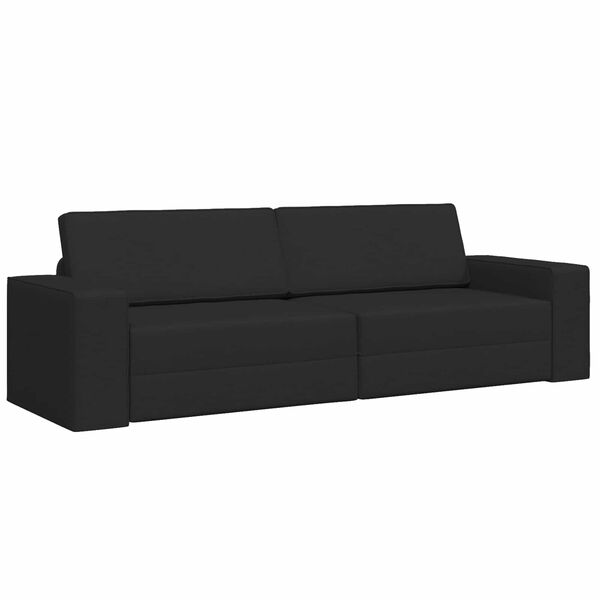 vidaXL Sofa postelja 200cm Črna blago