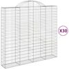 vidaXL Obokane gabion košare 30kosov 200x50x180/200cm pocinkano železo