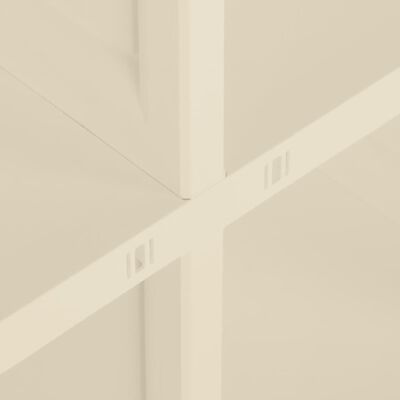 vidaXL Plastična omara 79x43x85,5 cm lesen dizajn angora bela