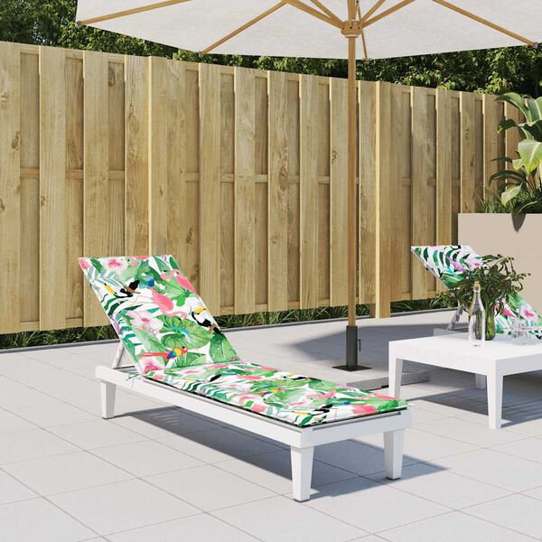 vidaXL Blazina za ležalnik večbarvna oxford tkanina