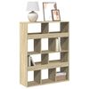 vidaXL Knjižna omara sonoma hrast 100x33x125,5 cm inženirski les