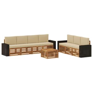 vidaXL Sedežne garniture 8 kos Masiven les akacije