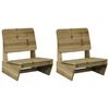 vidaXL Vrtni stoli 2 kosa 60x64x70,5 cm Impregniran les borovec