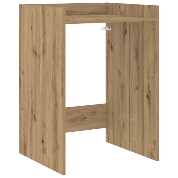 vidaXL Omara za pralni stroj Oreh 67,5 x 62 x 97 cm Konstruiran les