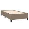 vidaXL Box spring postelja z vzmetnico taupe 80x200 cm blago