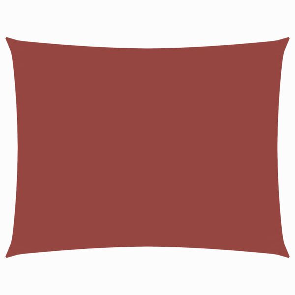 vidaXL Senčno jadro oksford blago pravokotno 6x7 m terakota