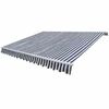 vidaXL Zložljiva tenda z motorjem 600 cm modro/bela