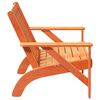 vidaXL Garden Adirondack Chair Wax Brown masivni les borovega lesa