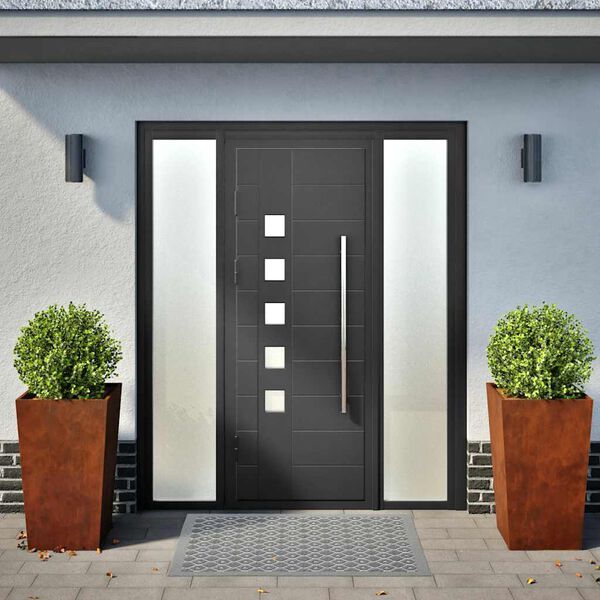 vidaXL Garden Planters 2 kosa 45x45x75 cm Weathering Steel