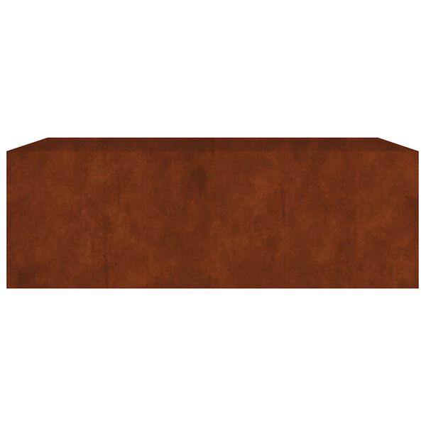 vidaXL Vrtna visoka greda 120x80x40 cm corten jeklo