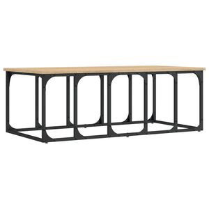 vidaXL Klubska mizica sonoma hrast 100x50x35,5 cm inženirski les