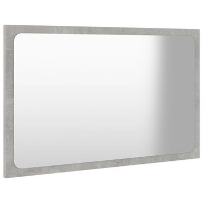 vidaXL Kopalniško ogledalo betonsko sivo 60x1,5x37 cm iverna plošča