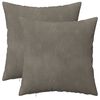 vidaXL Prevleka za blazino 2 pcs HEERLEN Svetlo siva 30 x 30 cm Žamet