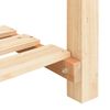 vidaXL Vrtni lonček s polico Bež 161,5 x 45 x 76,5 cm Trdna smreka