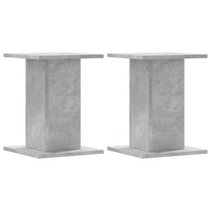vidaXL Stojalo za zvočnike 2 kosa betonsko sivo 30x30x40 cm inž. les