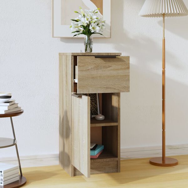 vidaXL Komoda sonoma hrast 30x30x70 cm konstruiran les