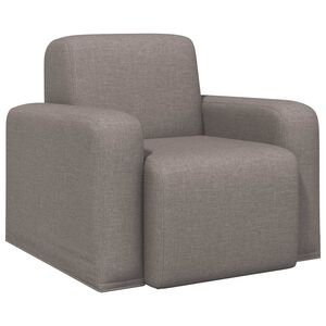 vidaXL Fotelj Taupe Blago