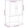 vidaXL Highboard Pink 68x39x107 cm Steel