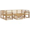 vidaXL Zunanja garnitura za sedenje 7 pcs Bela 59 x 59 x 37 cm
