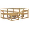vidaXL Zunanja garnitura za sedenje 5 pcs Bela 59 x 59 x 37 cm