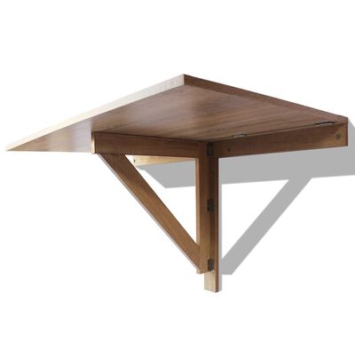 vidaXL Zložljiva stenska mizica hrast 100x60 cm