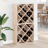 vidaXL Stojalo za vino 2 pcs Naravna 62 x 25 x 62 cm