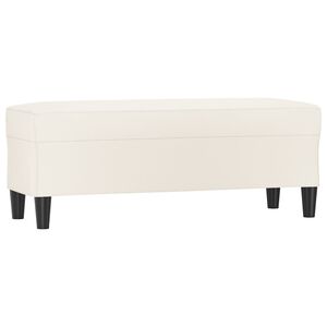 vidaXL Klop krem 100x35x41 cm umetno usnje