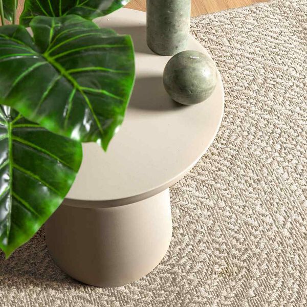 vidaXL Rug "ZIZUR" Cream 120x170 cm Juta videz Notranje in zunanje