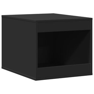 vidaXL Omara za mačje strani&scaron;če črna 47x59x42 cm inženirski les