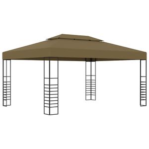 vidaXL Paviljon 3x4 m taupe 180 g/m²