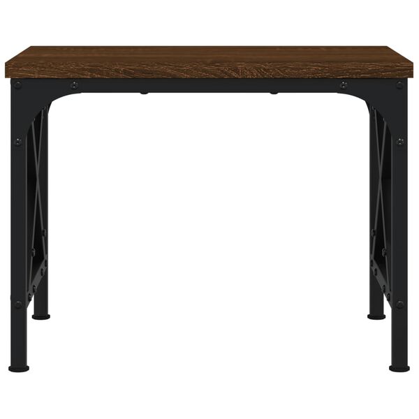 vidaXL Stojalo za tiskalnik rjavi hrast 40x30x31 cm inženirski les