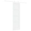 vidaXL Drsna vrata 61 x 198,5 cm Inženirski les Bela