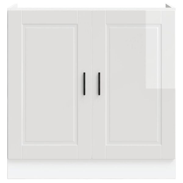 vidaXL Osnovna omarica za umivalnik Porto bela 80x46x81,5 cm