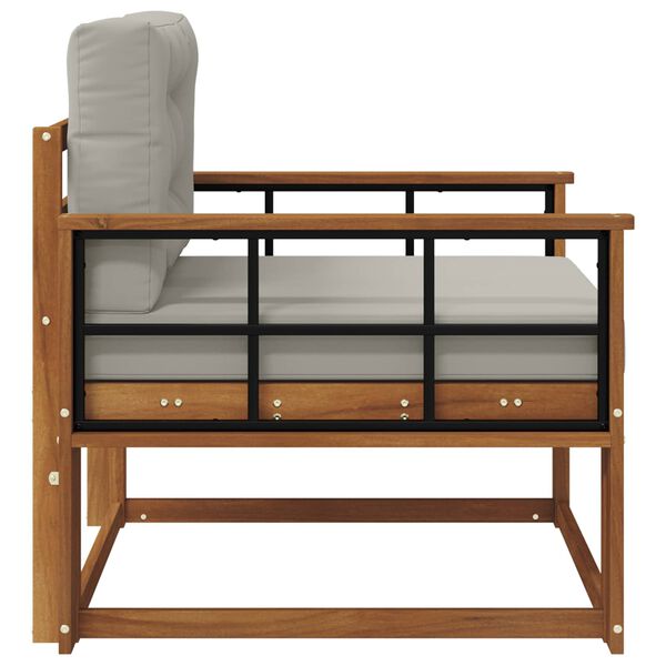 vidaXL Srednji zunanji kavč Masiven les akacije Naravna