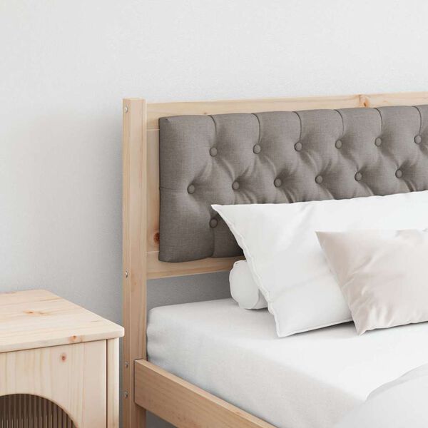 vidaXL Vzglavje Drugo Rjava in taupe 200 cm Trdna borovina