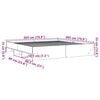 vidaXL Posteljni okvir brez vzmetnice rjavi hrast 200x200 cm inž. les