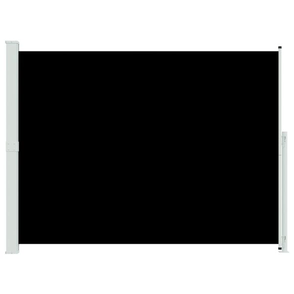 vidaXL Zložljiva stranska tenda za teraso 220x300 cm črna