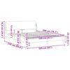 vidaXL Posteljni okvir Dover rjav 160x200 cm umetno usnje