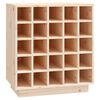 vidaXL Stojalo za vino 55,5x34x61 cm trdna borovina