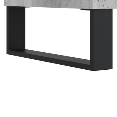 vidaXL Pisalna miza betonsko siva 140x50x75 cm inženirski les