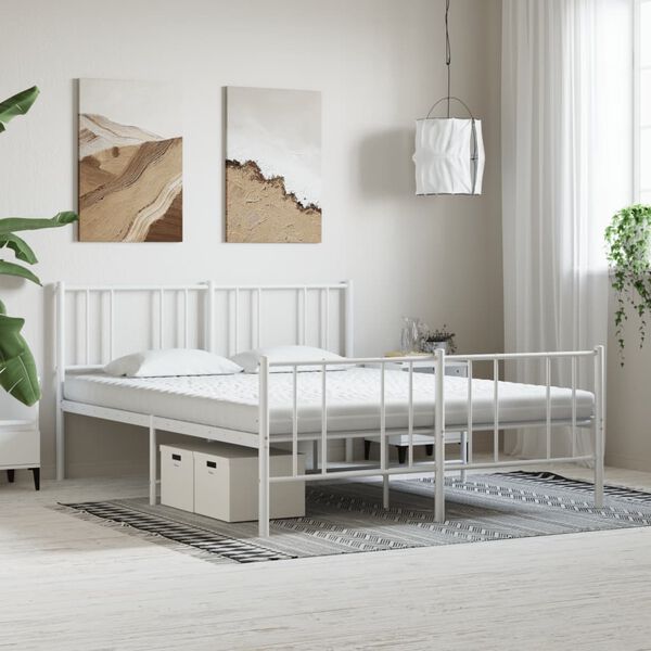 vidaXL Vzmetnica iz pene bela 180x210 cm 7-conska trdota 20 ILD