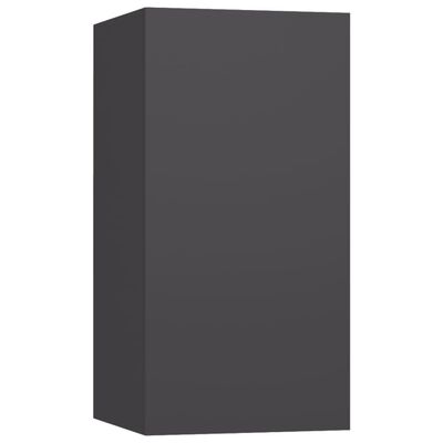vidaXL Komplet TV omaric 3-delni siva iverna plošča