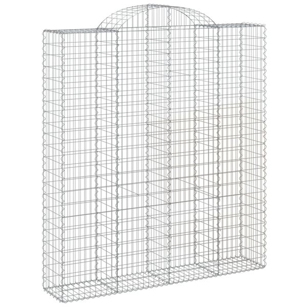 vidaXL Obokane gabion košare 6 kosi 200x50x220/240 cm pocinkano železo