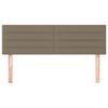 vidaXL Posteljno vzglavje 2 kosa taupe 72x5x78/88 cm blago