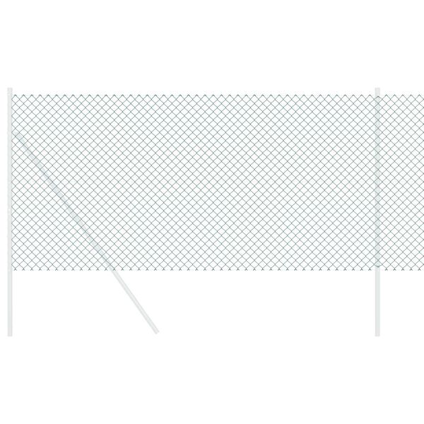 vidaXL Ograja iz verižne povezave Zelena 10 x 1,4 m Jeklo