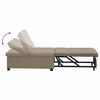 vidaXL Sofa postelja Taupe 194 x 67 x 82 cm Mikrovlakna