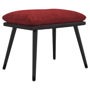 vidaXL Stolček za noge vinsko rdeč 45x29,5x35 cm blago in umetno usnje