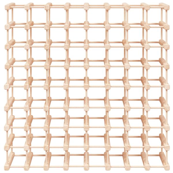 vidaXL Stojalo za vino za 72 steklenic 90,5x23x90,5 trdna borovina