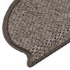 vidaXL Samolepilne preproge za stopnice sisal 15 kosov 65x21x4 cm